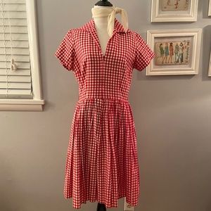 Bernie Dexter Red Gingham Dress, size L